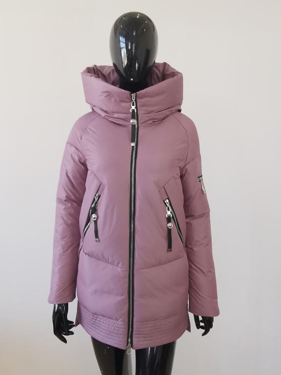 Women’s Hooded Winter Parka – Padded Zipper Jacket