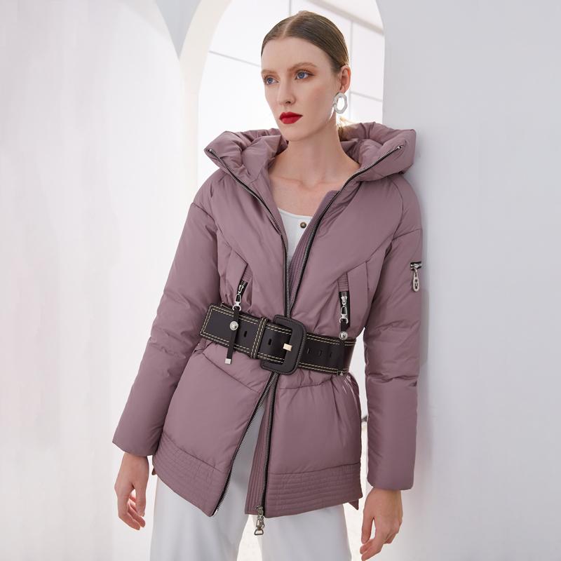 Women’s Hooded Winter Parka – Padded Zipper Jacket