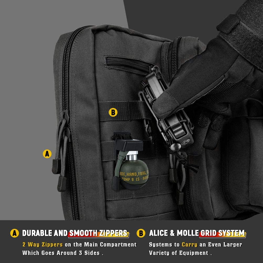 LUXHMOX Double Long Soft Rifle & Multi‑Function Gun Case