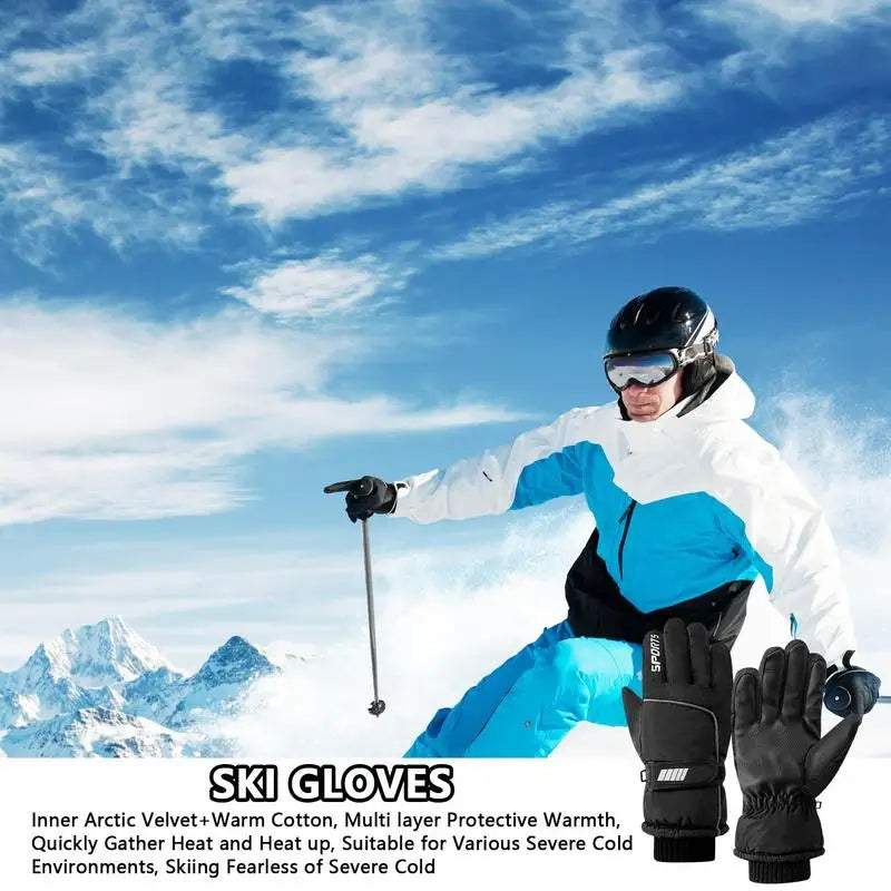 Men’s Winter Waterproof Cycling & Outdoor Sports Gloves