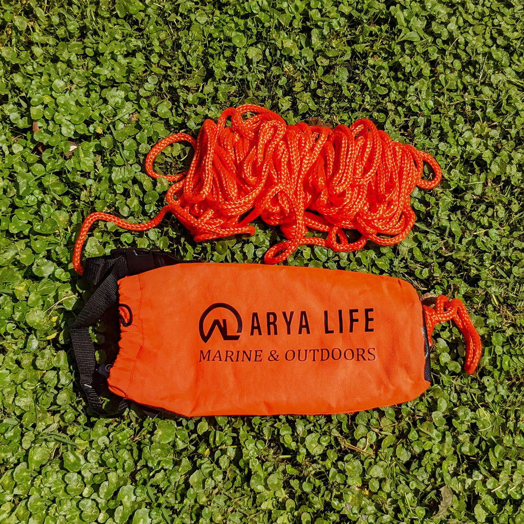 Arya Life Throw Rope Rescue Bag with 70ft of Marine Rope