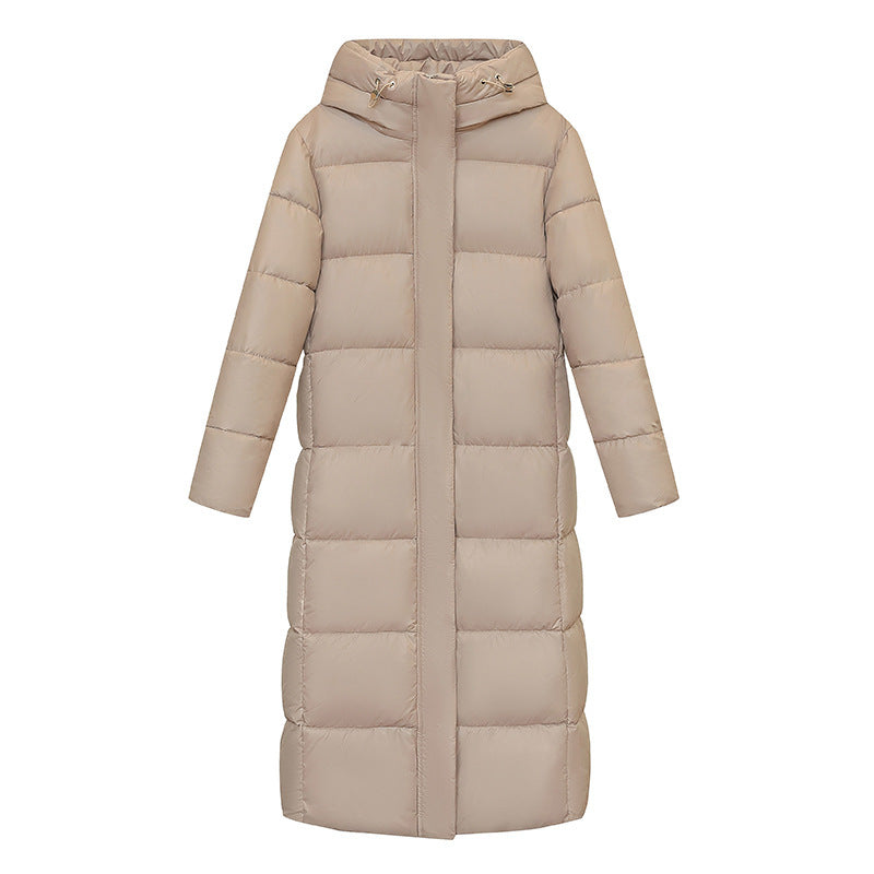 Women’s Long Winter Down Puffer Jacket – Thick Coat