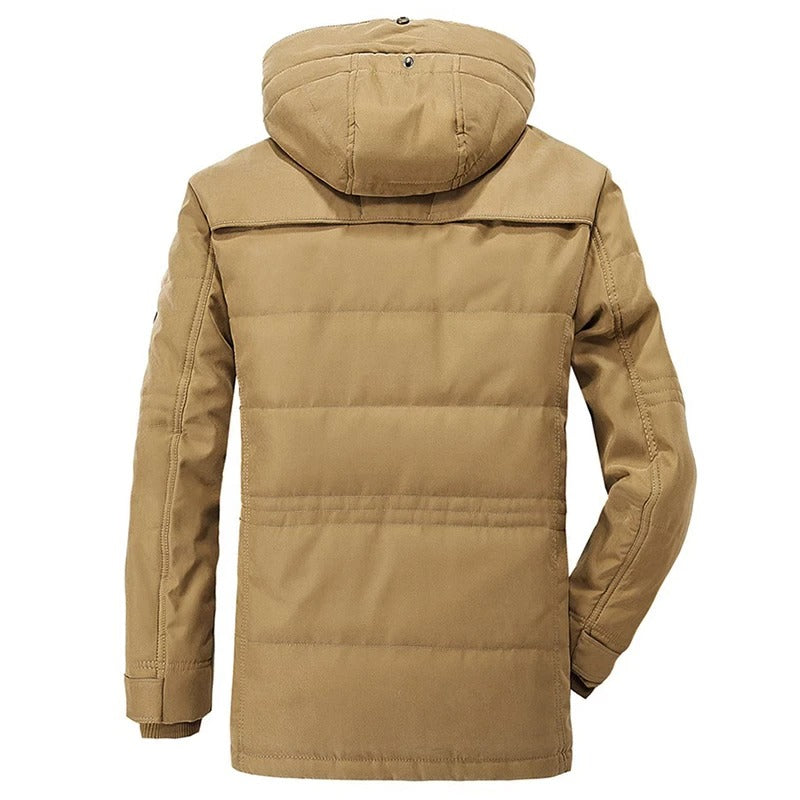 Men’s Hooded Winter Parka with Fleece Lining